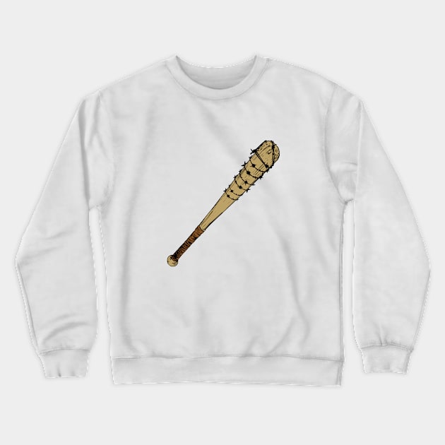 Baseball bat barbed wire Crewneck Sweatshirt by HBfunshirts